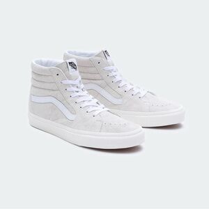 Vans Off-White Pig Suede SK8- HI High-Top Sneakers, womens 8